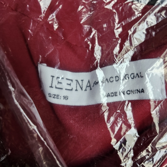 MacDuggal Elegant One-Shoulder Red Evening Gown - Ieena Size 16 - Picture 14 of 14